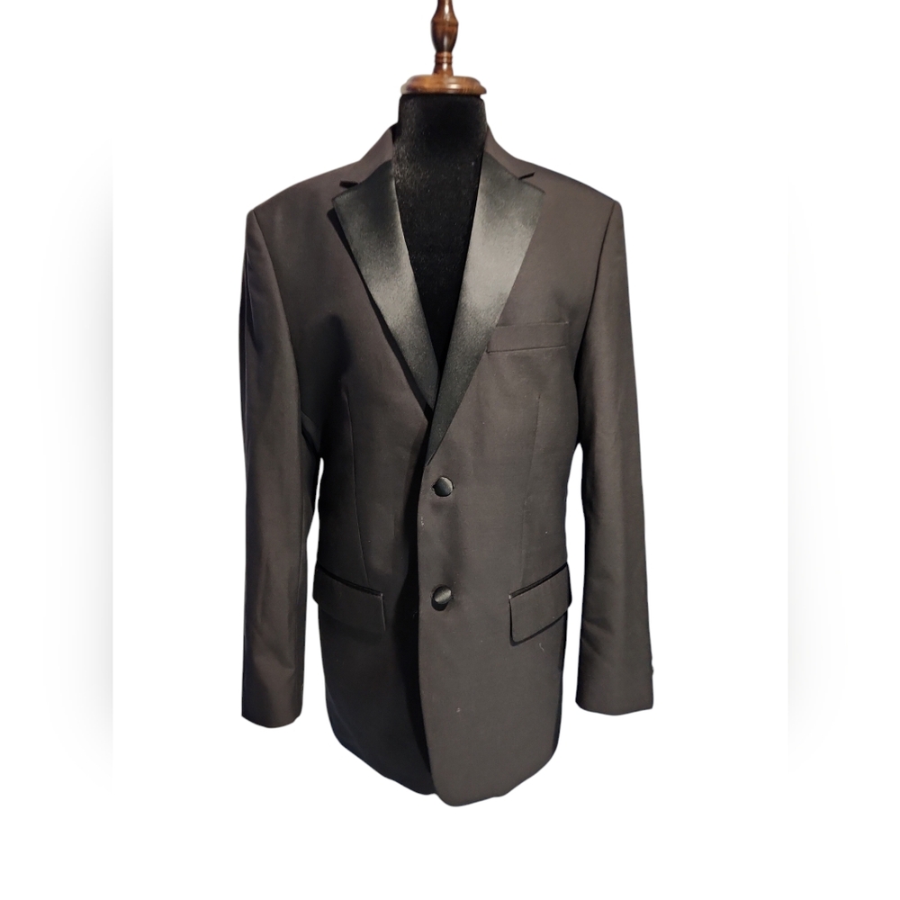 Classic Black Men's Blazer with Saten